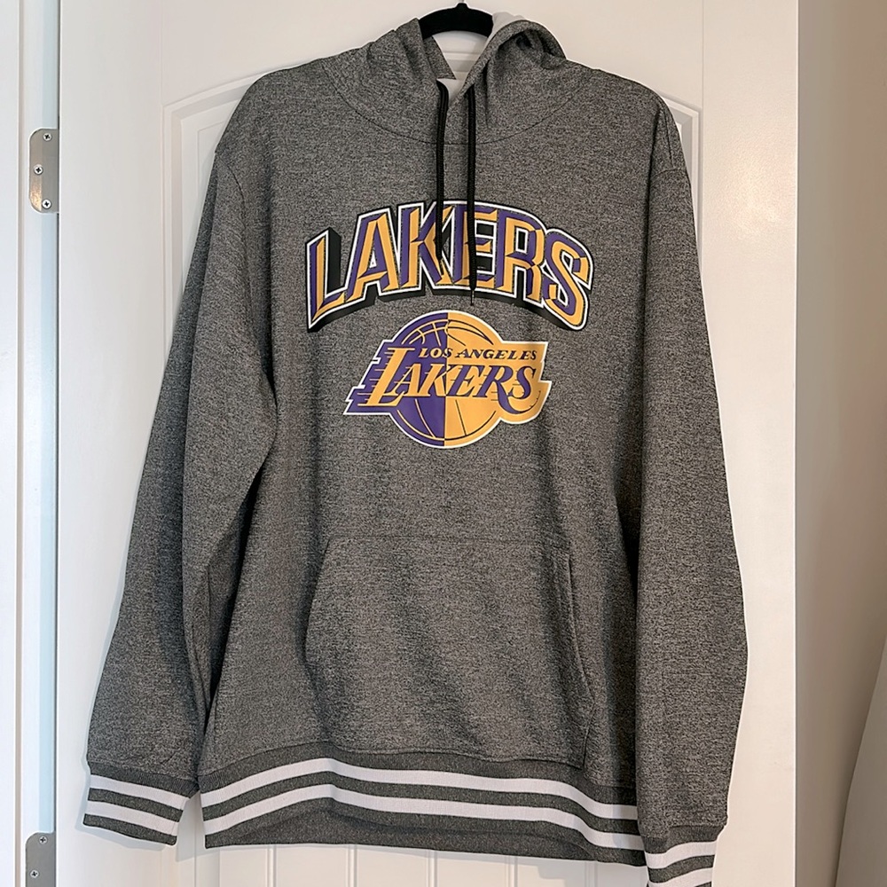Los Angeles Lakers ultra game unisex Large gray hoodie size L